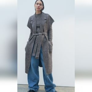 🆕 zara • sweater cardigan coat